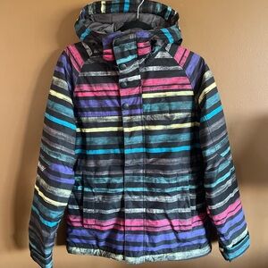 Vintage 2000’s Burton Multicolor Striped Ski Jacket
